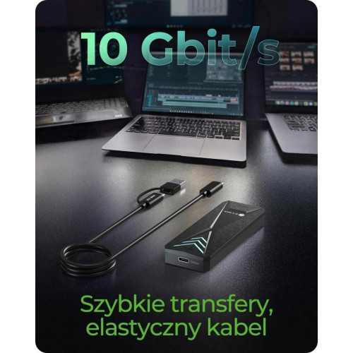 Obudowa dysku IB-1805ML-CU31 NVMe M.2 SSD, RGB oświetlenie-22903410