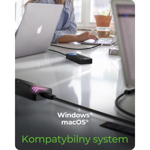 Obudowa dysku IB-1805ML-CU31 NVMe M.2 SSD, RGB oświetlenie-22903414