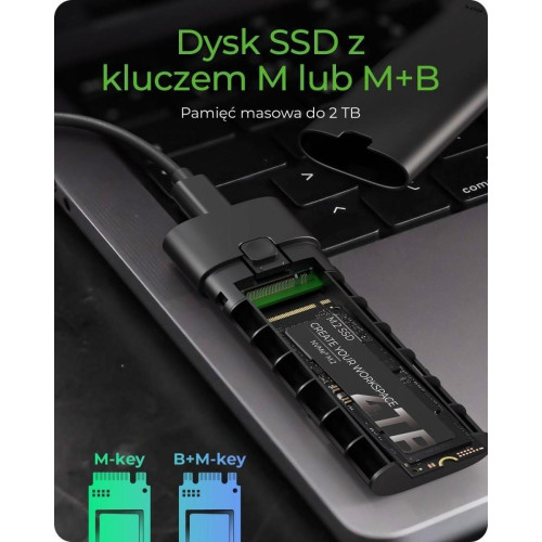 Obudowa dysku IB-1806MT-CU31 M.2 NVMe SSD 10 Gbps-22903419