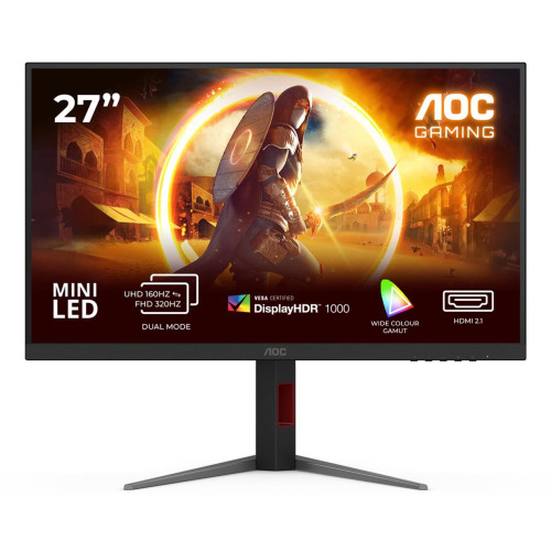 AOC G4 U27G4XM monitor komputerowy 68,6 cm (27") 3840 x 2160 px 4K Ultra HD LED Czarny, Czerwony