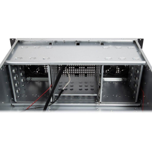 Inter-Tech 4U 40248 - Szafa serwerowa - Szary - ATX - micro ATX - Mini-ATX - Mini-ITX - SSI CEB - Stal - Alarm - Dysk tw