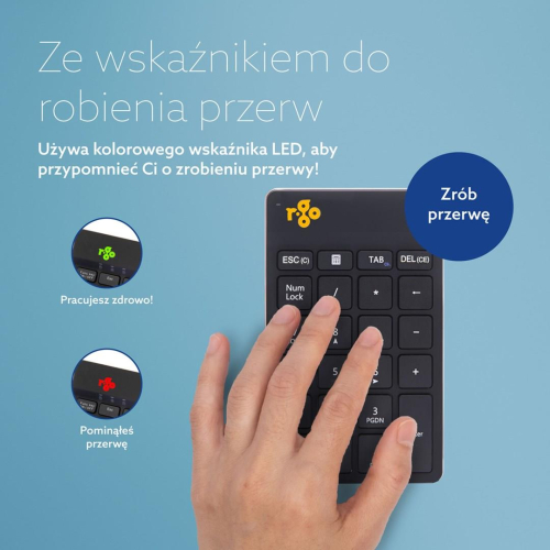 Klawiatura numeryczna R-Go Numpad Break czarna-22935816