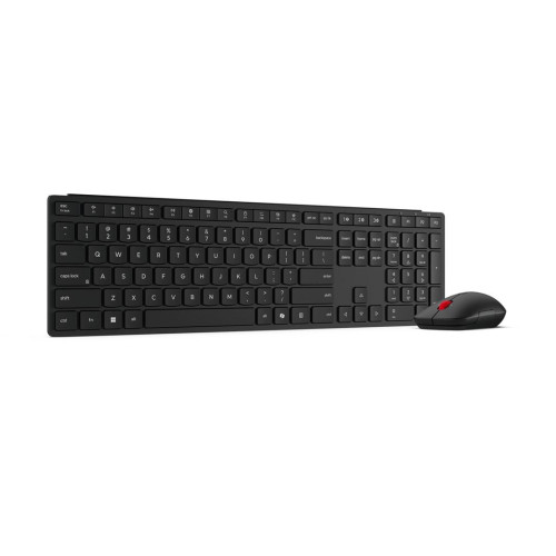 Lenovo 4X31S04848 klawiatura Dołączona myszka Biuro RF Wireless + Bluetooth Belgijski Czarny-22935949