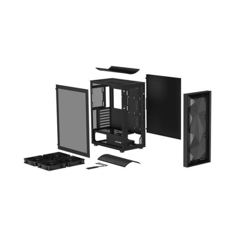 Obudowa Genesis Diaxid 605F MIDI TOWER USB-C Czarna-22957667