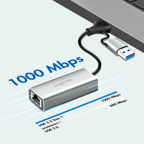 Adapter USB-C do Gigabit Ethernet + USB-22960691