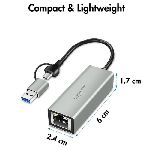 Adapter USB-C do Gigabit Ethernet + USB-22960693