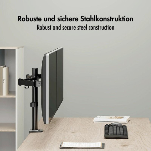 Uchwyt do monitora 2x 17-32',10kg max na ramie-22962855