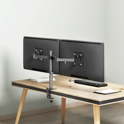 Uchwyt do monitora 2x 17-32',10kg max na ramie-22962861