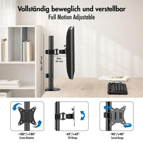 Uchwyt na monitor 17-32 ', 9kg max, czarny-22962864