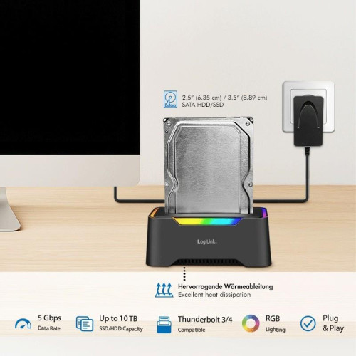 Stacja dokująca USB-C do HDD/SDD 2.5/3.5'-22962968