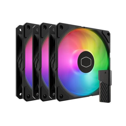 Cooler Master SickleFlow Edge 120 ARGB 3-Pack Fan Kit Obudowa komputera Wentylator 12 cm Czarny 1 szt.