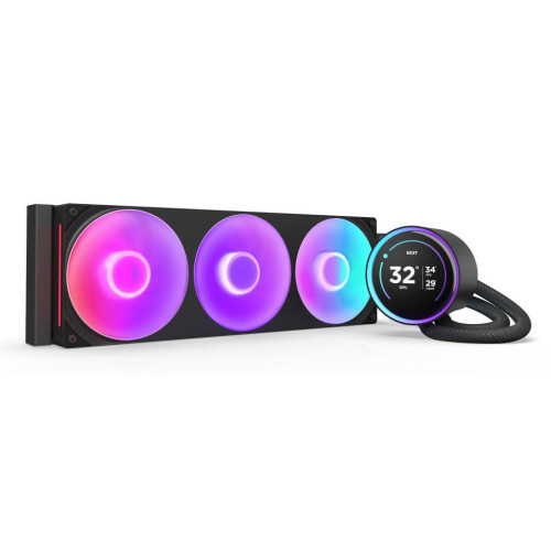 NZXT Kraken Elite 420 RGB Procesor Chłodnica cieczy all-in-one 14 cm Czarny 1 szt.