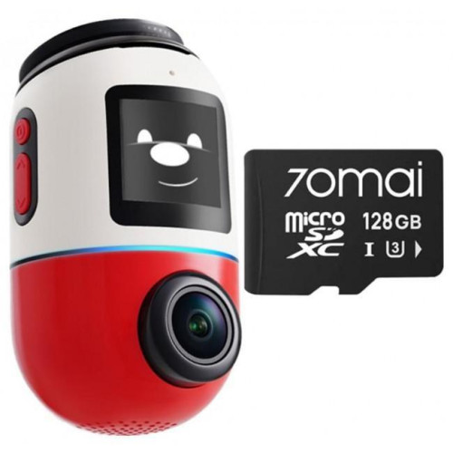 Wideorejestrator 70mai X800 Dash Cam 4K Omni RED + karta pamięci 70mai 128GB