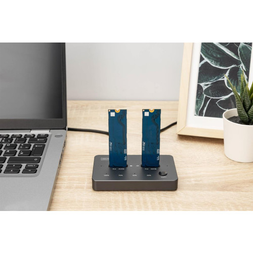 Digitus Stacja klonująca NVMe Obudowa USB3.1 Gen2 Type-C NVMe M.2 SSD-22981323