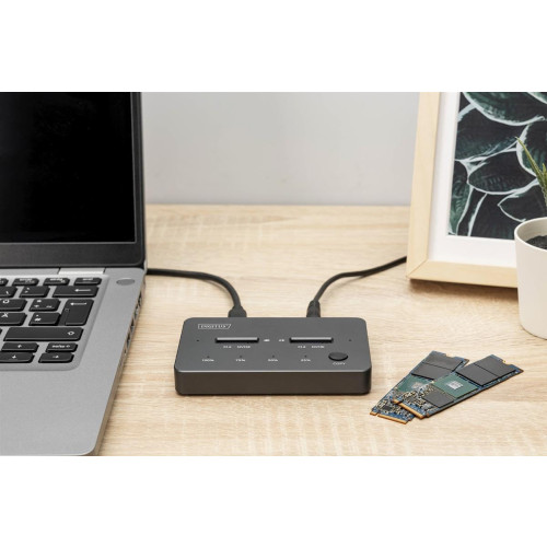 Digitus Stacja klonująca NVMe Obudowa USB3.1 Gen2 Type-C NVMe M.2 SSD-22981324