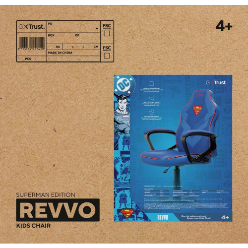 Fotel gamingowy Trust GXT703SM REVVO KIDS SUPERMAN-22983146