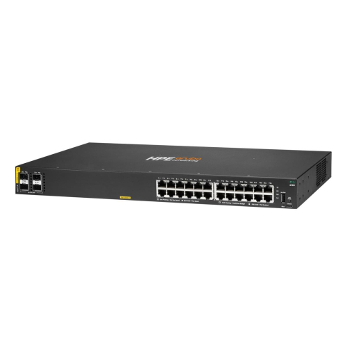 Aruba 6100 24G Class4 PoE 4SFP+ 370W Zarządzany L3 Gigabit Ethernet (10/100/1000) Obsługa PoE 1U Czarny-22988103