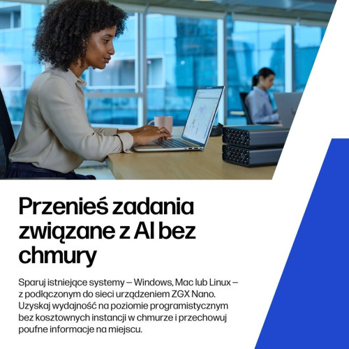 HP ZGX Nano G1n AI GB10 128 GB LPDDR5x-SDRAM 4 TB SSD Linux Mini PC Stanowisko AI Workstation, AI PC Czarny-22990535