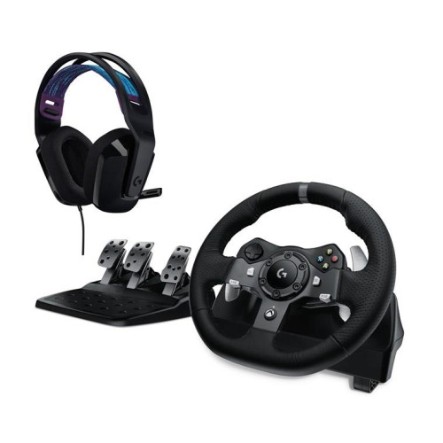 GAMING WHEEL LGT G920+HEADPH G335 BLACK