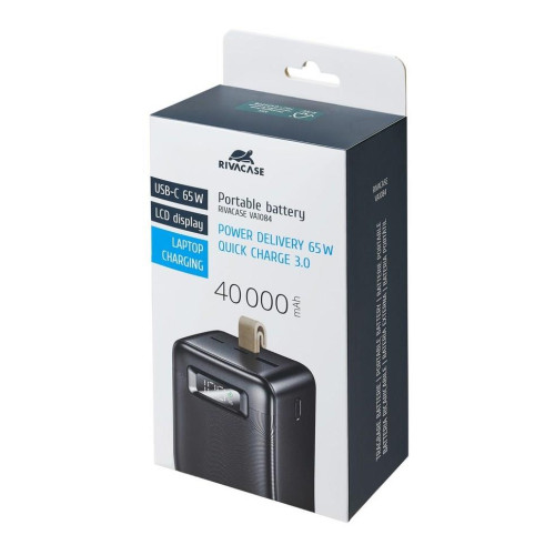 Rivacase VA1084 bank mocy Litowo-polimerowy (LiPo) 40000 mAh Czarny-22992008