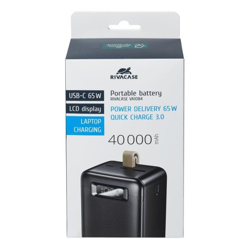 Rivacase VA1084 bank mocy Litowo-polimerowy (LiPo) 40000 mAh Czarny-22992010