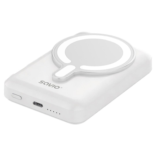 SAVIO POWERBANK 10000 MAH MAGNETYCZNY BIAŁY BA-13-22992134