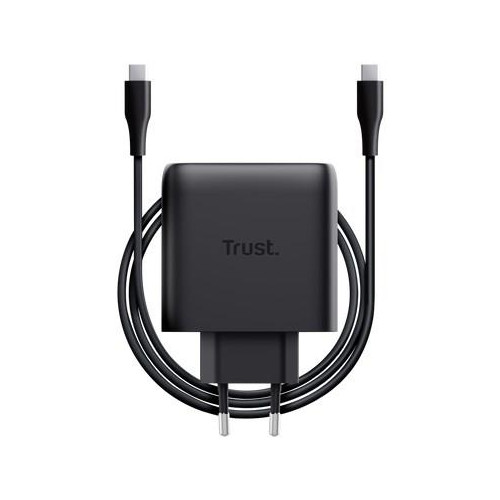 Ładowarka TRUST czarna MAXO GaN 65W 2x USB-C-22992235