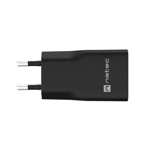 NATEC ŁADOWARKA SIECIOWA RIBERA GAN SLIM 1X USB-A + 1X USB-C 20W CZARNA-22992256