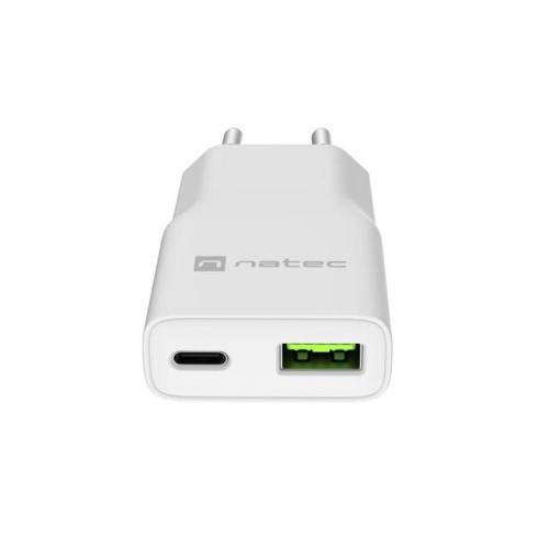 NATEC ŁADOWARKA SIECIOWA RIBERA GAN SLIM USB-A USB-C 20W BIAŁA-22992259