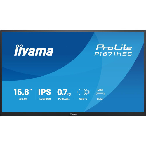 iiyama ProLite P1671HSC-B1 monitor komputerowy 39,6 cm (15.6