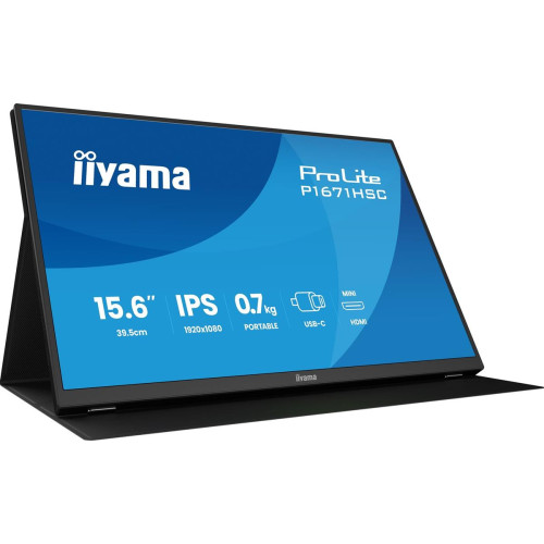 iiyama ProLite P1671HSC-B1 monitor komputerowy 39,6 cm (15.6
