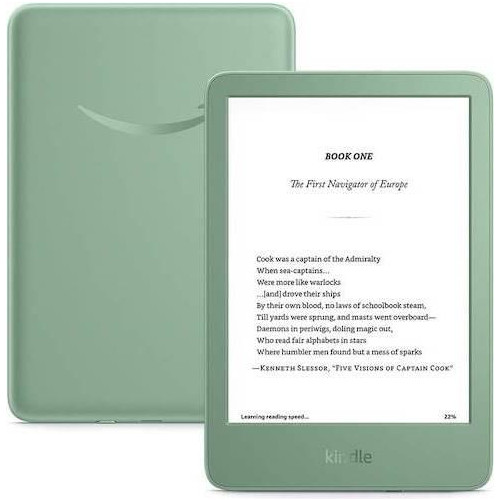 Ebook New Kindle (11th Generation) - 2024 release 6” glare-free 16GB Wi-Fi (Ad-supported) Matcha