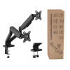 Uchwyt na 2 monitory, 17-32 cali, max 9kg na ramie-23036304