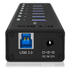 ICY BOX IB-AC618 USB 3.2 Gen 1 (3.1 Gen 1) Type-B 5000 Mbit/s Czarny-23074786