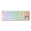 CHERRY MX 8.2 Pro TMR Wireless klawiatura Gaming USB + RF Wireless + Bluetooth QWERTZ Niemiecki Srebrny, Biały