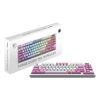 MSI FORGE GK600 TKL WIRELESS VIOLET klawiatura Gaming USB + Bluetooth QWERTY Hiszpański Różowy, Fioletowy, Biały-230