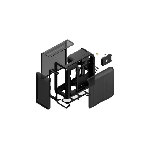 HYTE X50 AIR MID TOWER CASE PITCH BLACK-23003946