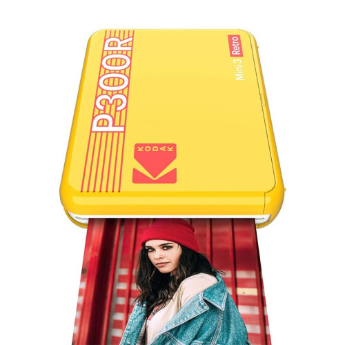 Sprzedaż detaliczna przenośnej drukarki fotograficznej Kodak Mini 3 Retro 4Pass