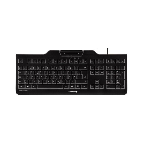 CHERRY KC 1000 SC klawiatura USB QWERTZ Swiss Czarny