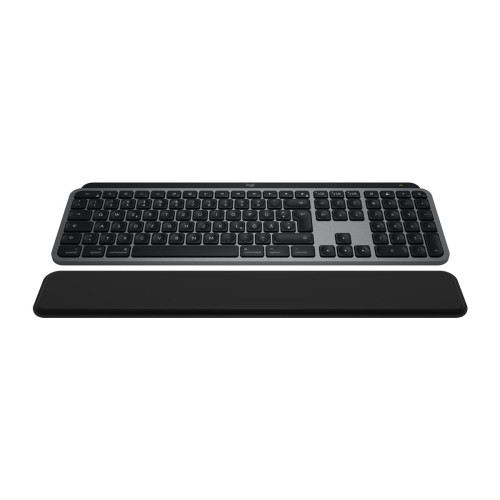 Logitech MX Keys S Combo for Mac klawiatura Dołączona myszka Dom/Biuro Bluetooth QWERTZ Niemiecki Szary