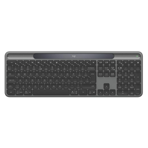 Logitech Signature Slim Solar+ K980 klawiatura Uniwersalne RF Wireless + Bluetooth QWERTY UK międzynarodowy Grafitowy