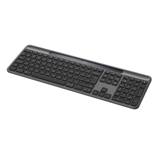 Logitech Signature Slim Solar+ K980 klawiatura Uniwersalne RF Wireless + Bluetooth QWERTY UK międzynarodowy Grafitowy-2