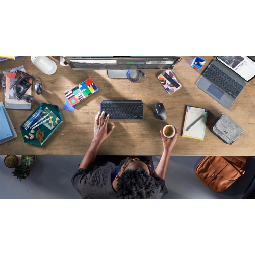 Logitech MX Keys Mini klawiatura Biuro RF Wireless + Bluetooth QWERTZ Niemiecki Grafitowy-23011117