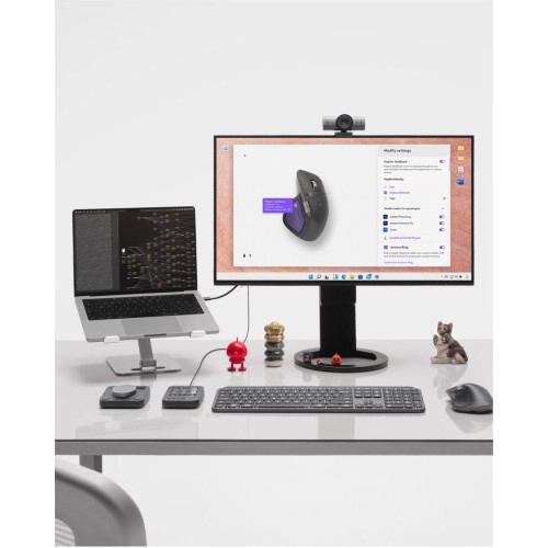 Logitech MX Master 4 myszka Biuro Po prawej stronie RF Wireless + Bluetooth Laser 8000 DPI-23011376