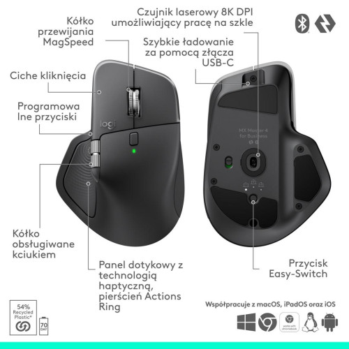 Logitech MX Master 4 for Business - Graphite-23011389