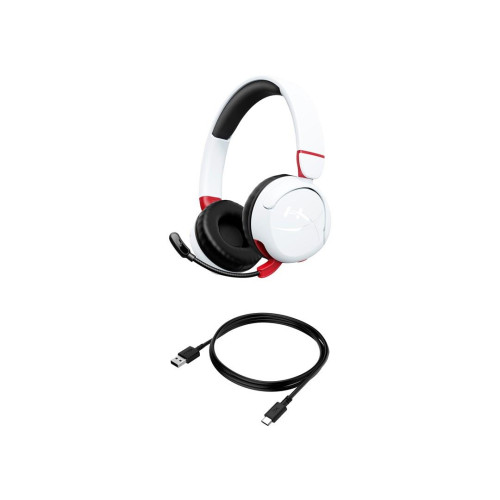 HyperX Cloud Mini – bezprzewodowy zestaw słuchawkowy dla graczy (biały)-23012223