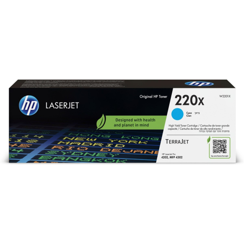 HP Oryginalnym wkładem z błękitnym tonerem 220X LaserJet-23027221