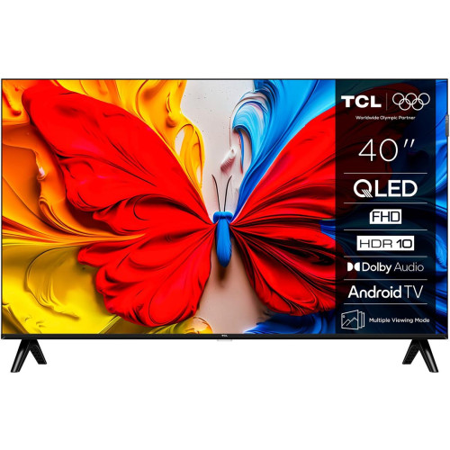 Telewizor TCL 40S5K QLED 40" Full HD Android TV Dolby Digital Plus DVB-T2 Czarny