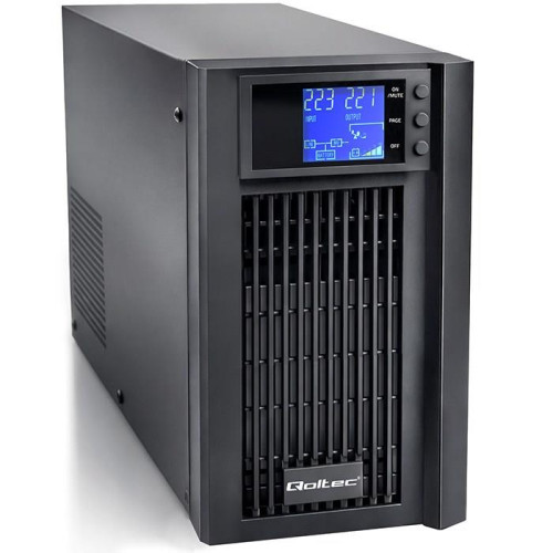Qoltec Zasilacz awaryjny UPS Pure Sine Wave | 3kVA | 2400W | AVR | LCD | Czysty Sinus