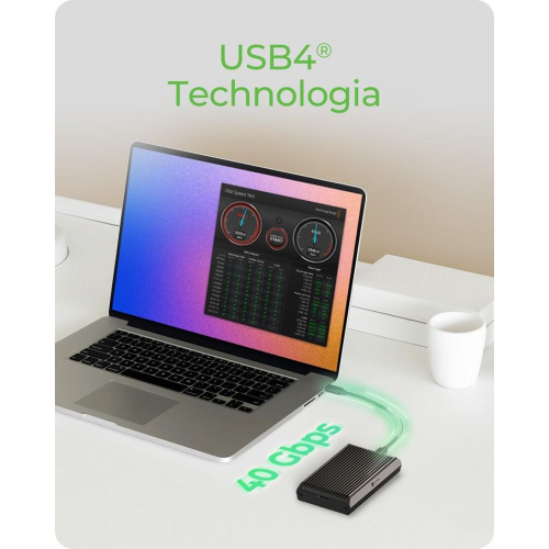 Obudowa SSD IB-1920M-C42 NNVMe SSD , USB4 GEN 3x2 (40GB)-23037001